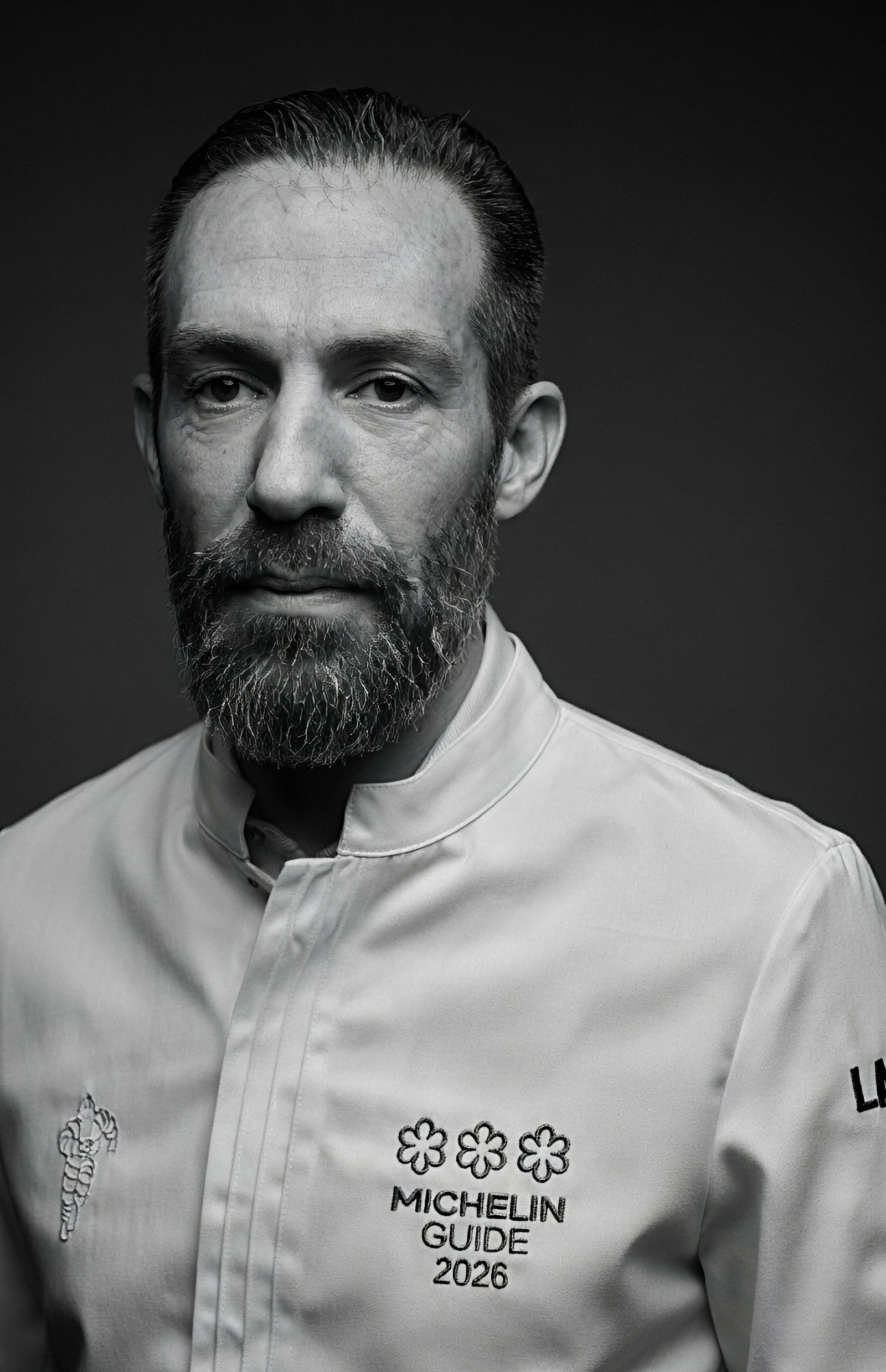 Portrait de chef en noir et blanc