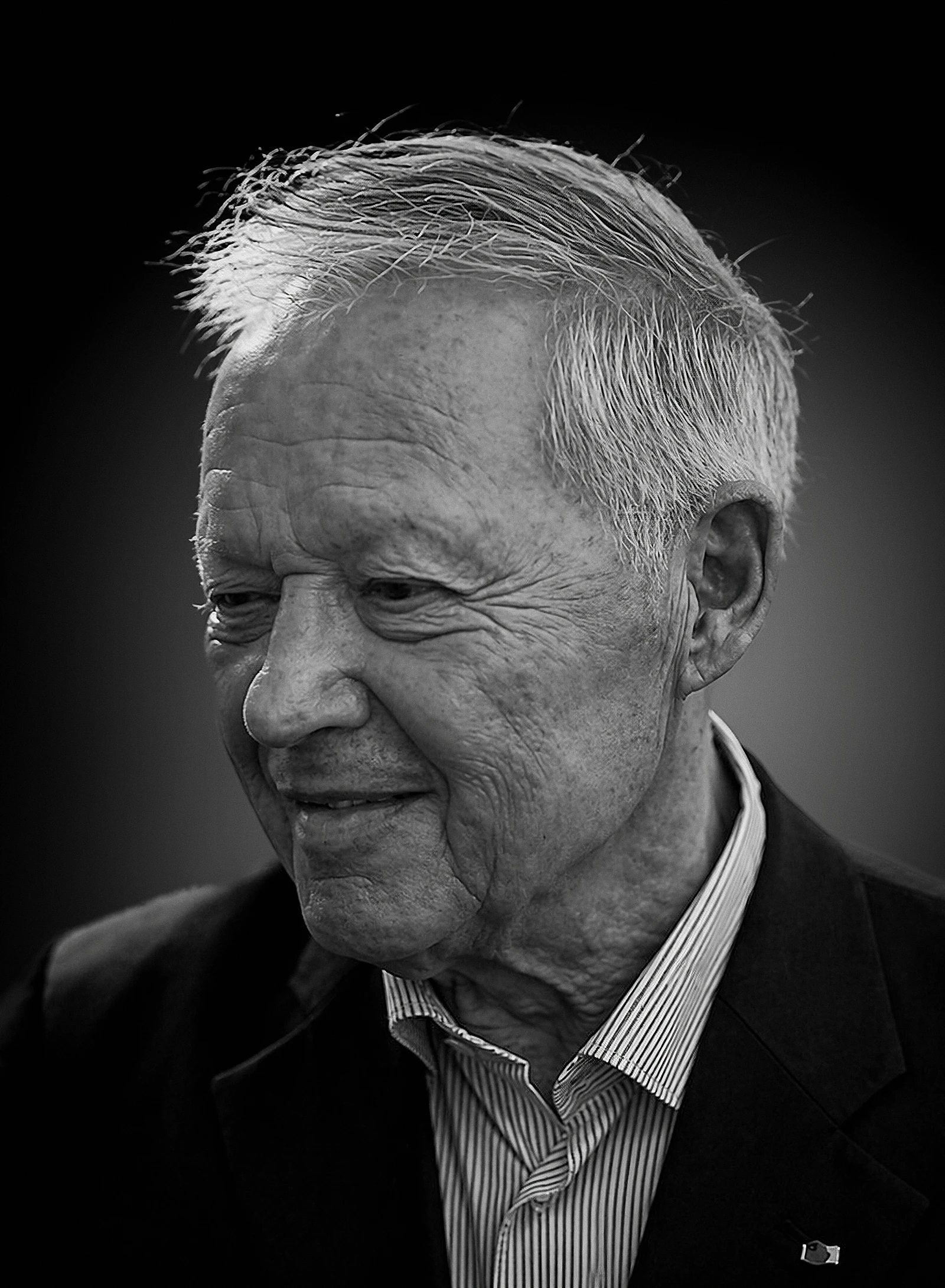 Portrait de chef en noir et blanc