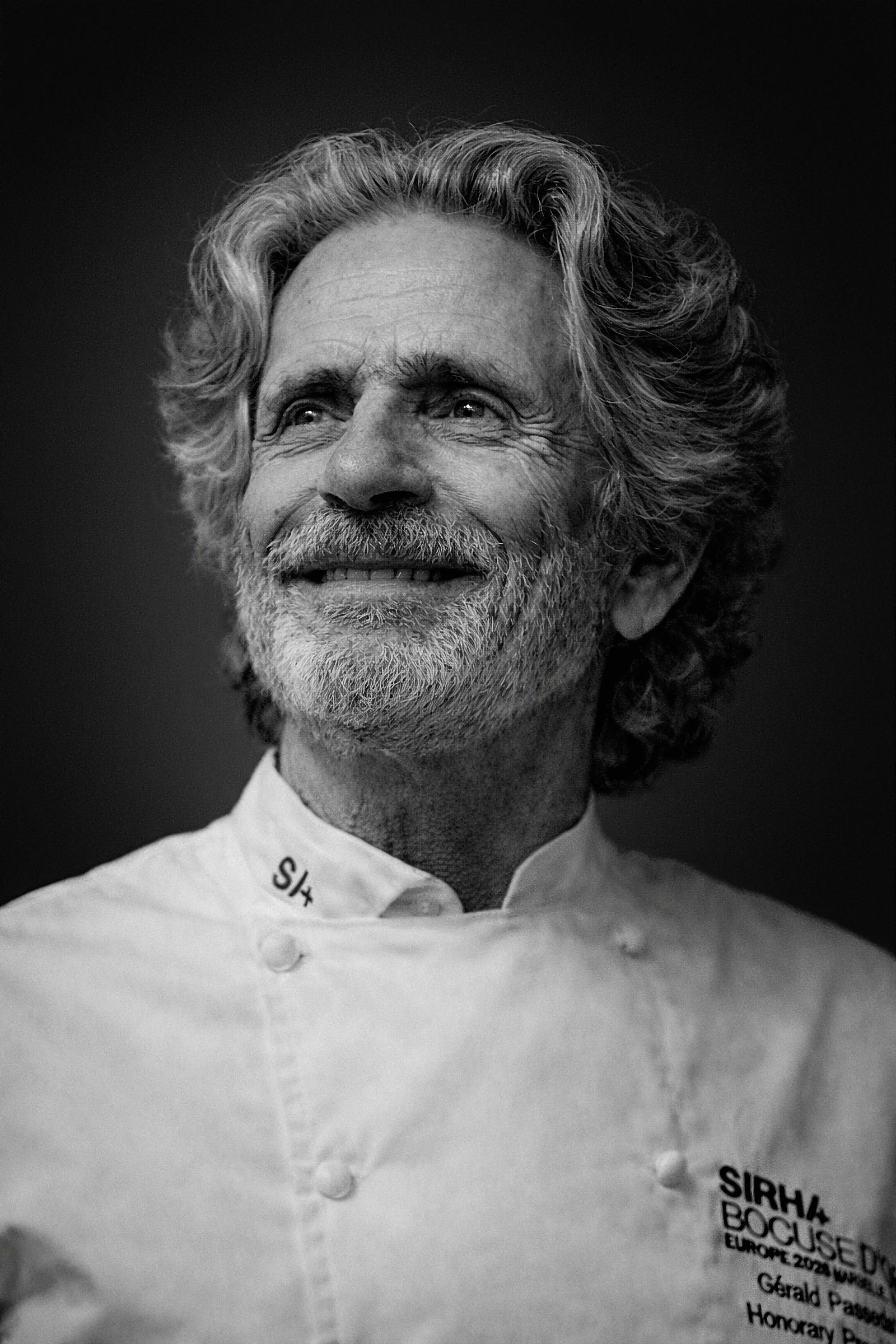 Portrait de chef en noir et blanc