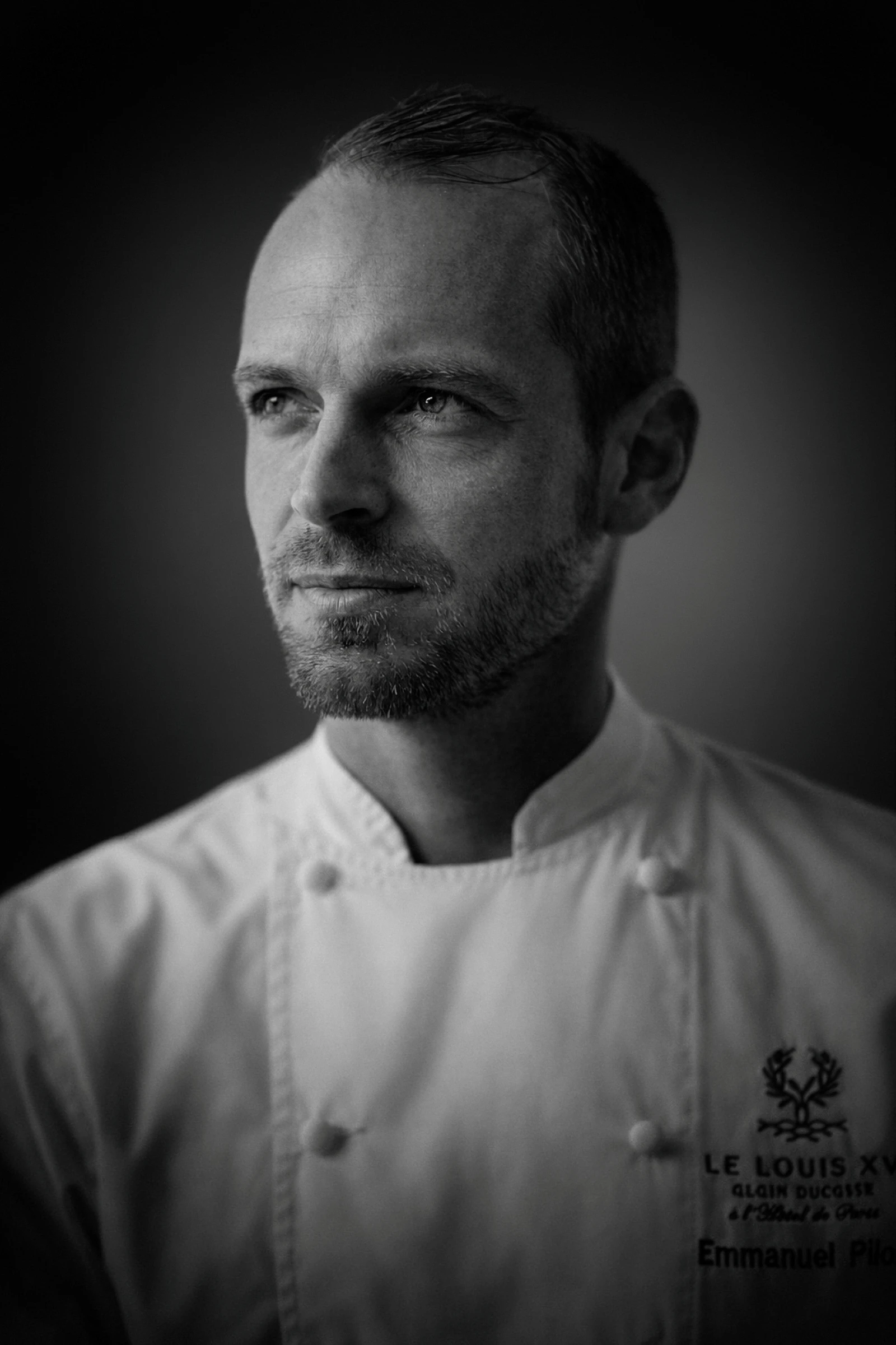Portrait de chef en noir et blanc
