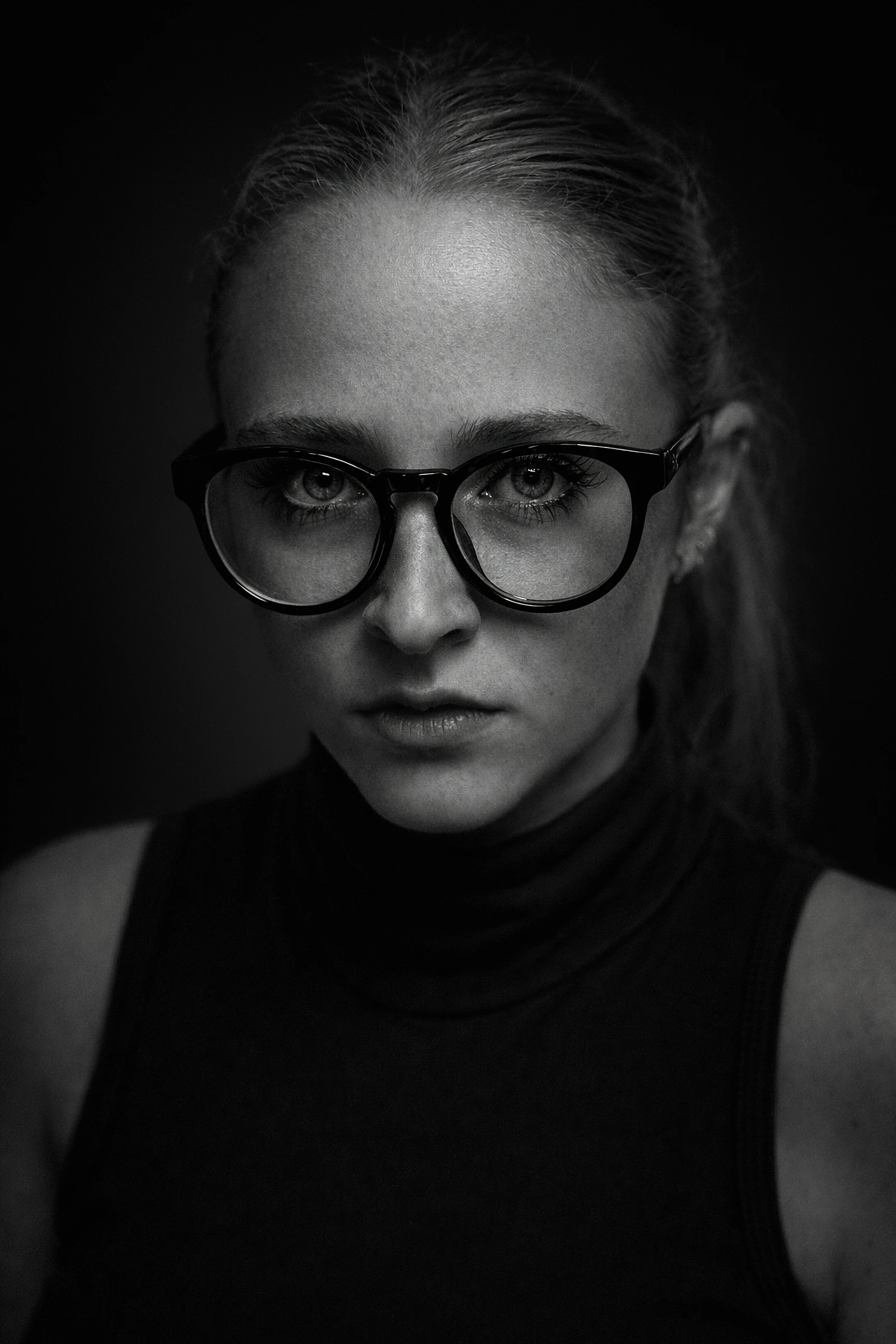 Portrait noir et blanc
