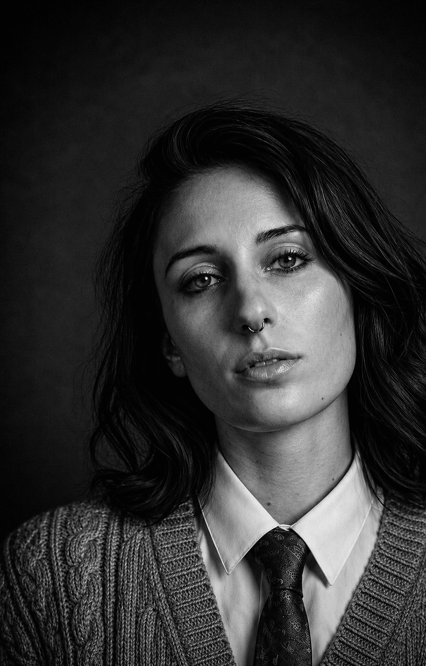 Portrait noir et blanc
